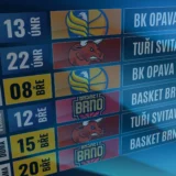 Grafika s termíny nadstavbových zápasů Wolves Radotín proti BK Opava B, Tuři Svitavy a Basket Brno U23